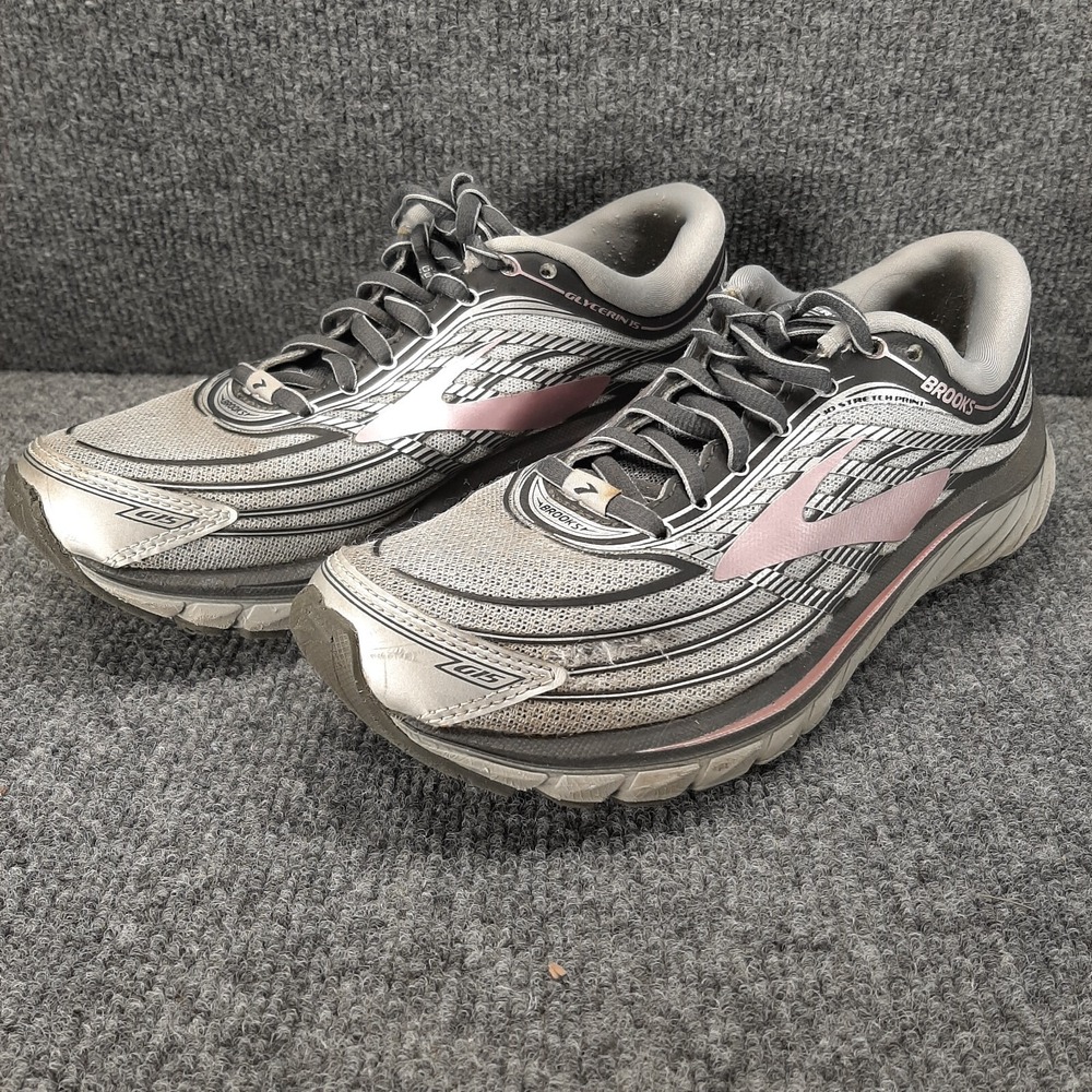 Brooks Glycerin 15 Athletic Sneakers Running Shoes Women's Size 6.5 Gray